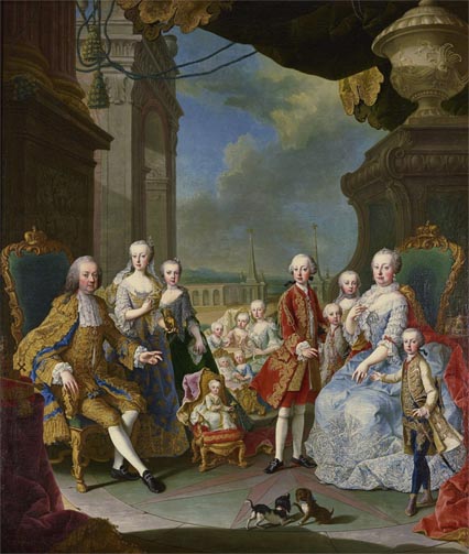 1755年の皇帝一家の肖像